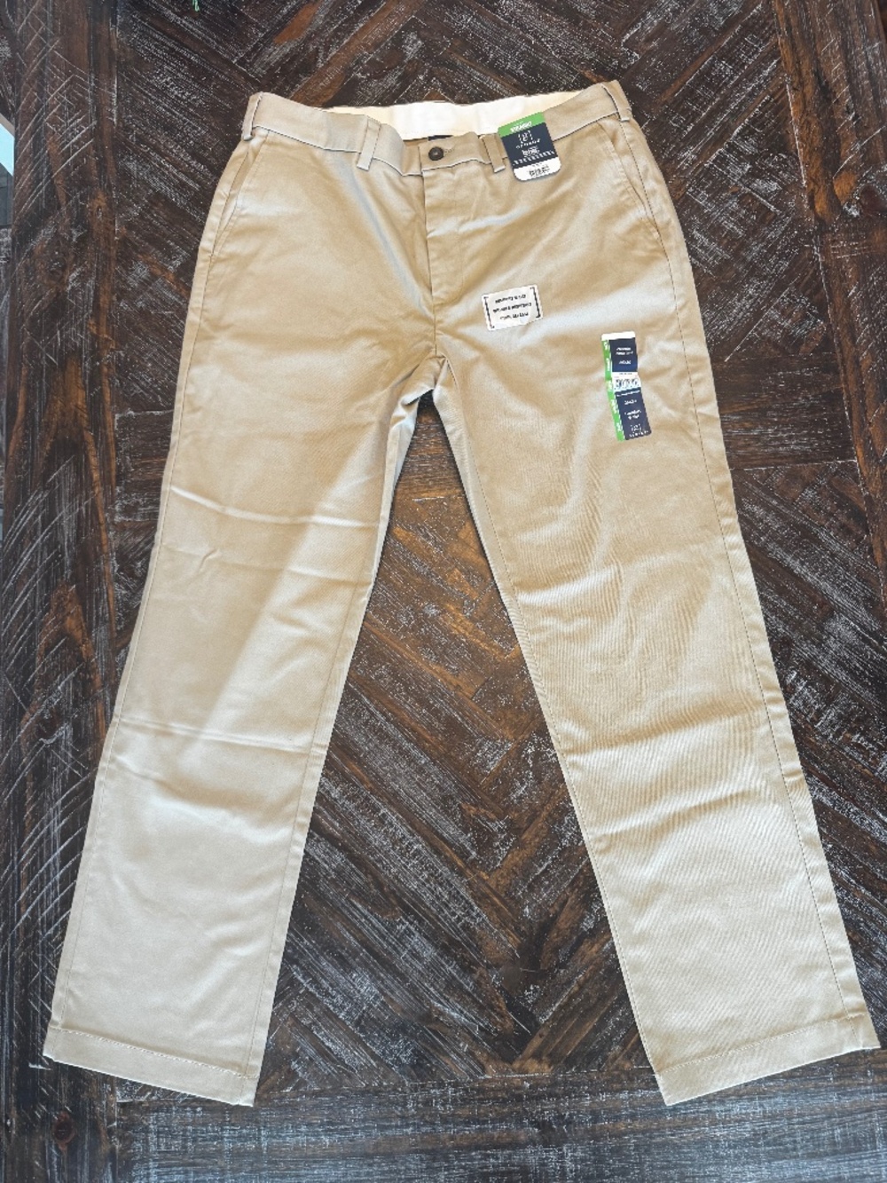 George Premium Khaki Pants Men’s 36x30 Straight Fit Comfort Waist NWT
